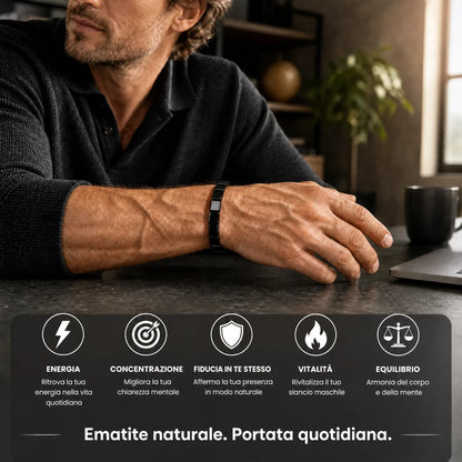 Bracciale Ematite Magnetica - HELVIA SWISS