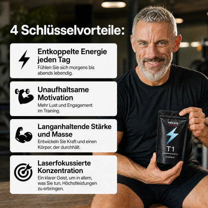 Natürlicher Testosteron-Komplex – 14 Wirkstoffe — Natürlicher Booster HELVIA SWISS