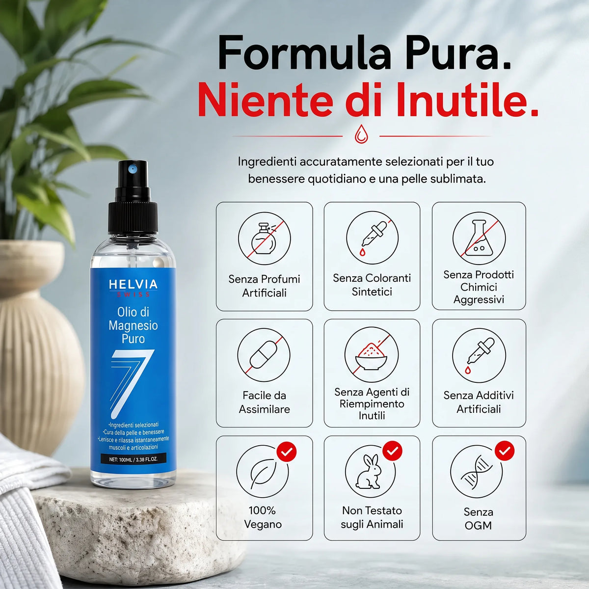 Spray Magnesio Puro Sonno Profondo HELVIA SWISS