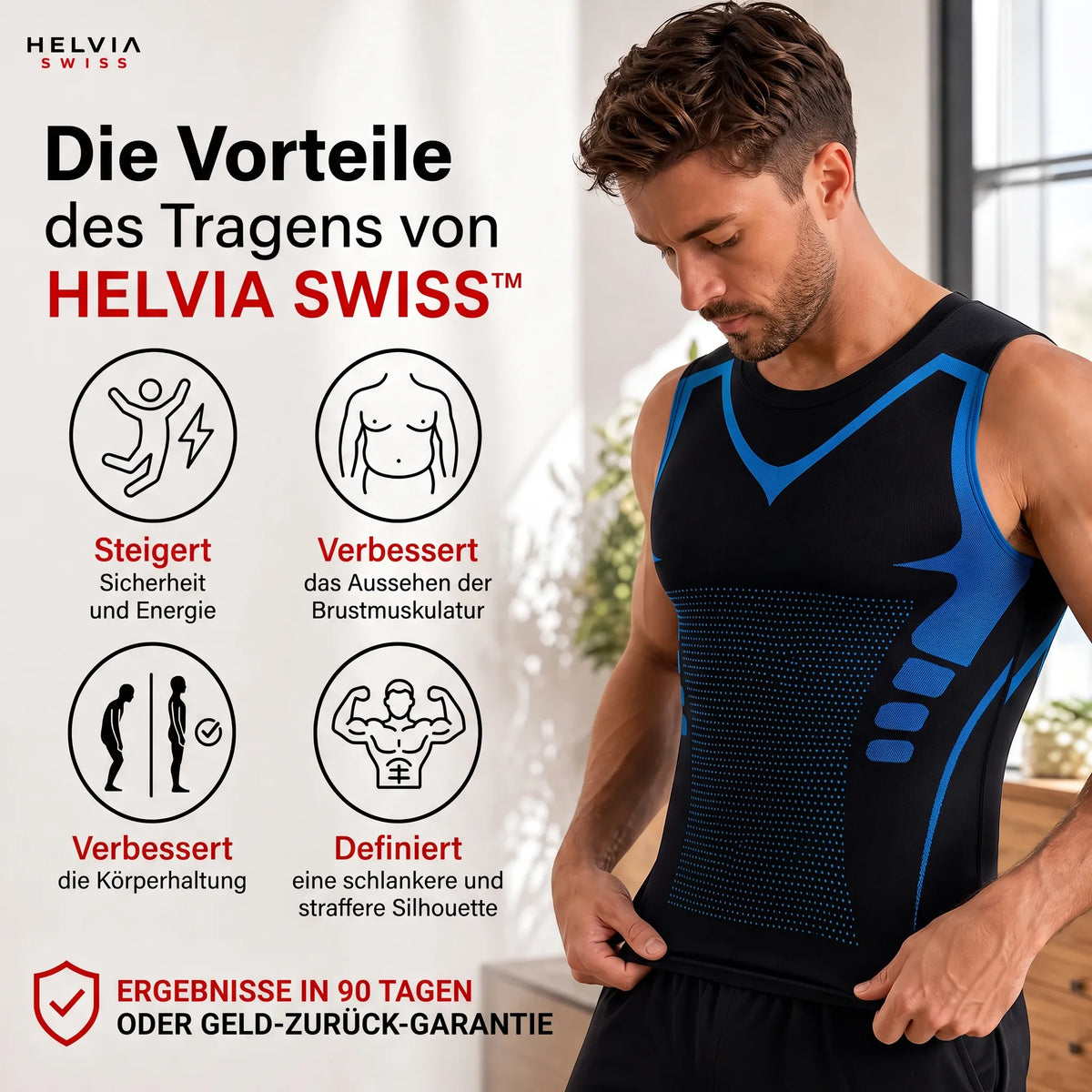 Figurformender Unterziehshirt Herren CoreShape - HELVIA SWISS