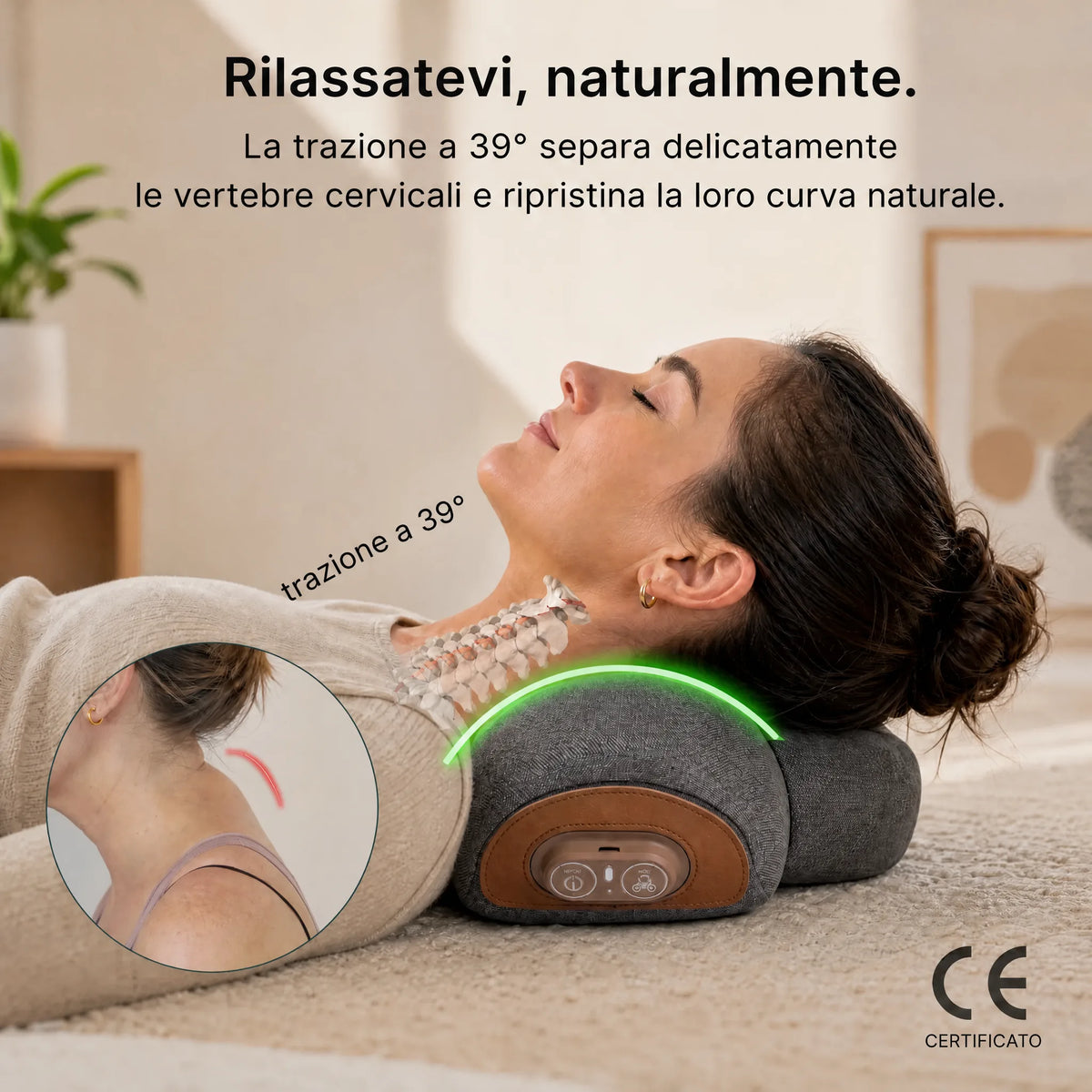 Massaggiatore Cervicale 3-in-1 HELVIA SWISS
