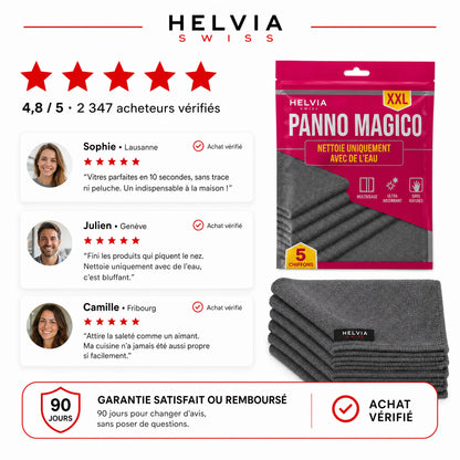 Lingettes Magiques en Microfibre (Lot de 5) HELVIA SWISS