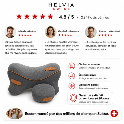 Masseur Cervical 3-en-1 HELVIA SWISS