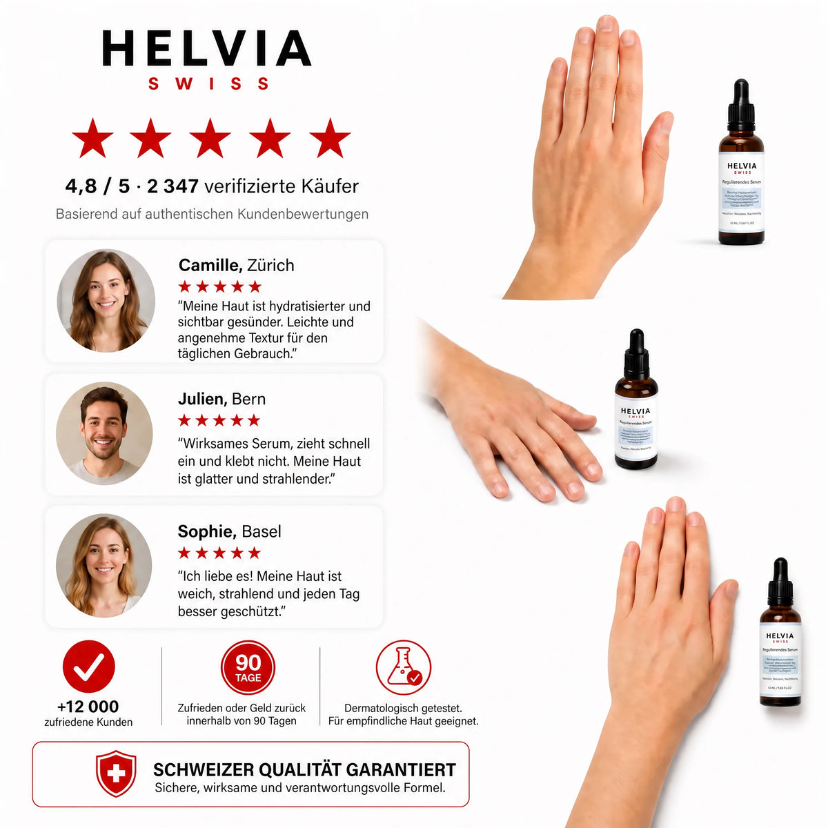 Regulierendes Anti-Seborrhö-Serum HELVIA SWISS
