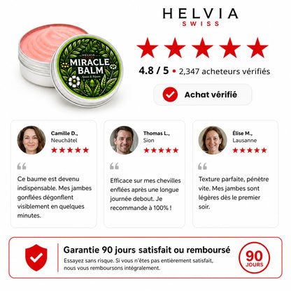 Baume Miracle Anti-Jambes Lourdes HELVIA SWISS