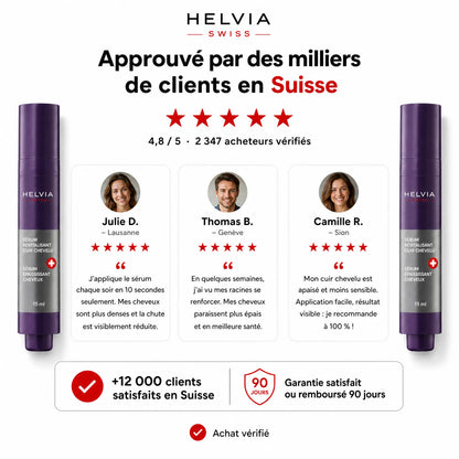 Sérum Roll-On Densifiant Cuir Chevelu HELVIA SWISS