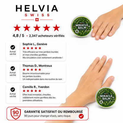 Baume Miracle Anti-Jambes Lourdes HELVIA SWISS